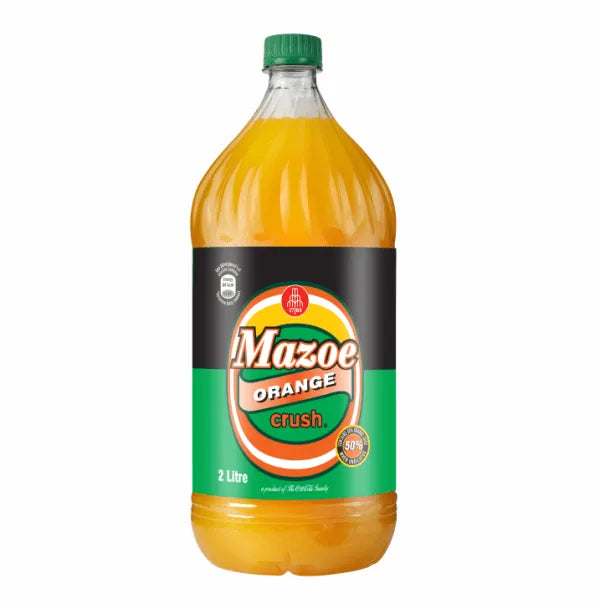 Mazowe Orange Crush-Zimbabwean Orange Cordial Concentrate-2l